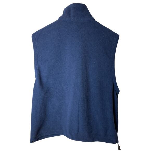 Vintage Auburn Sportswear Navy Fleece Pepsi Vest Jacket Men's Size L - Picture 3 of 5